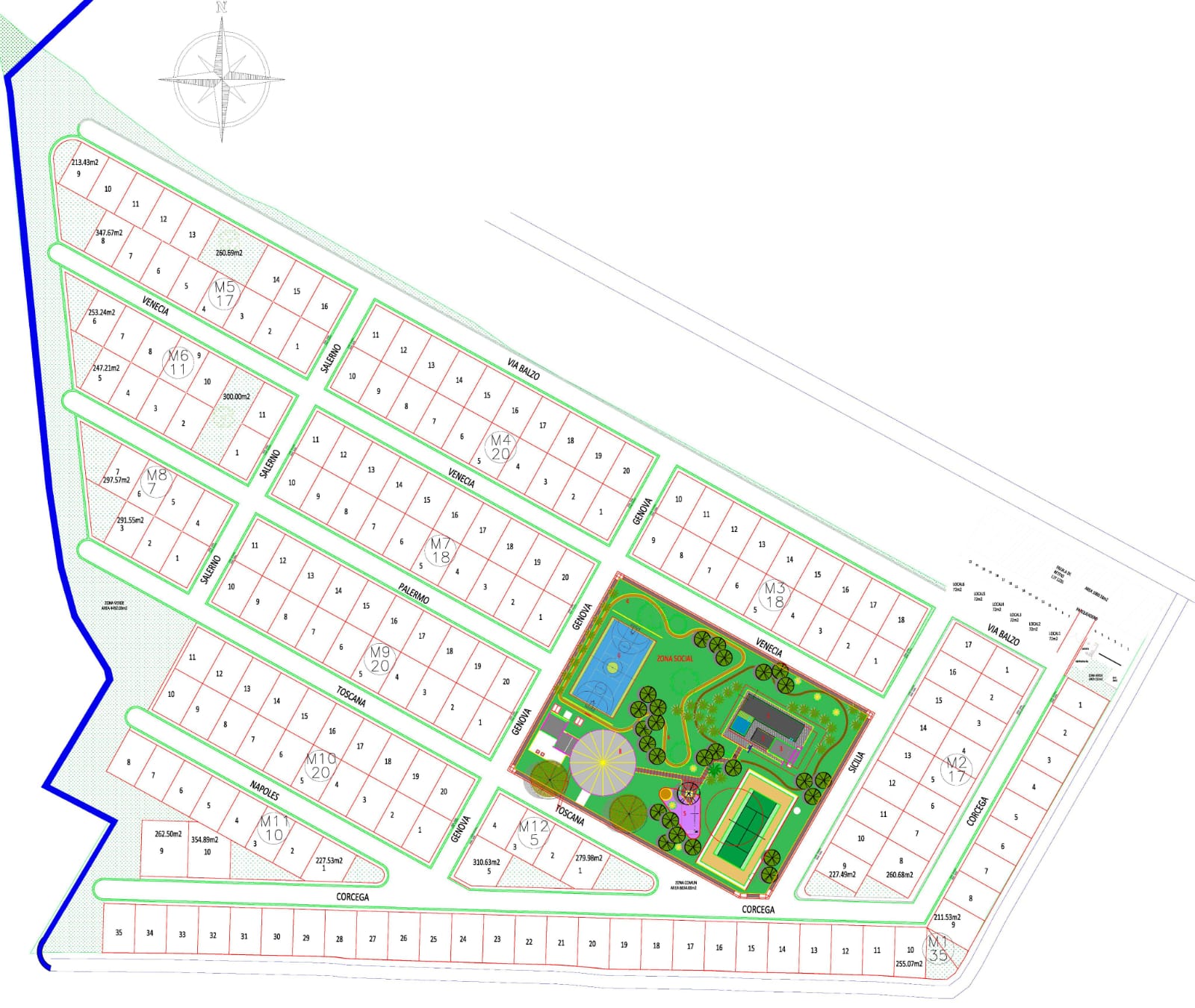 Planos urbanísticos lotes en Jamundí
